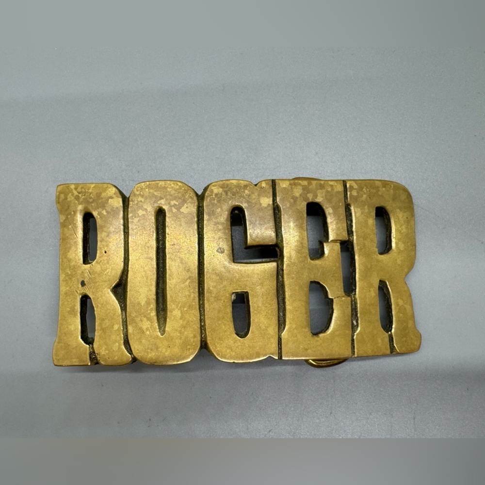 Vintage 1979 “Roger” Belt Buckle